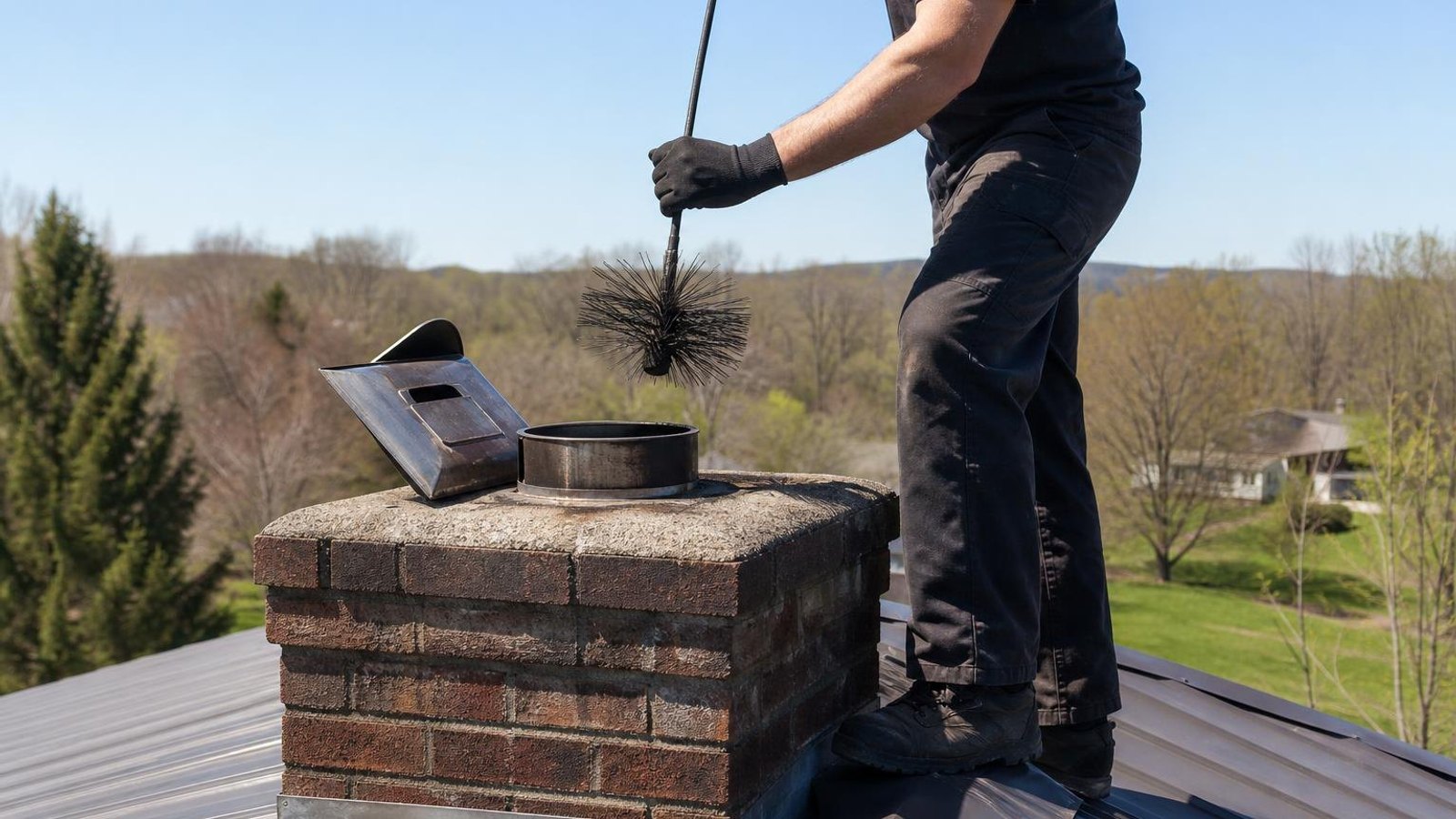 Local chimney sweep & inspection for Inman homes